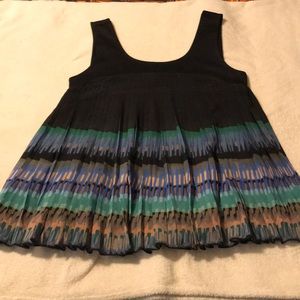 Anthropology Deletta pleated tank top. Size S.
